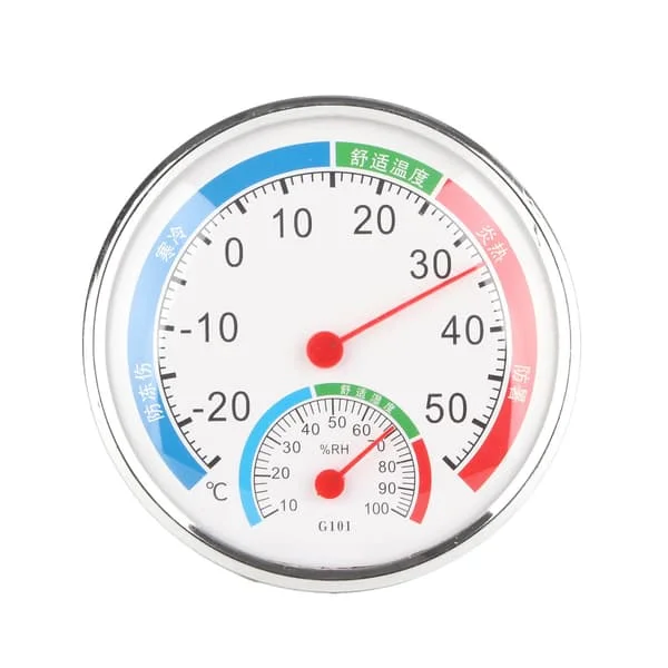G101 Temperature Humidity Meter Humidity Detector Thermometer Multifunctional Hygrometer White
