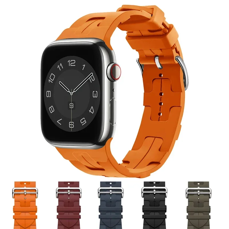 AliExpress - Bracelet de Sport pour Apple Watch, 49mm 46mm 45mm 44mm 42mm, Kilim Single Tour, série iwatch 11 10 9 se 6 7 8 ultra
