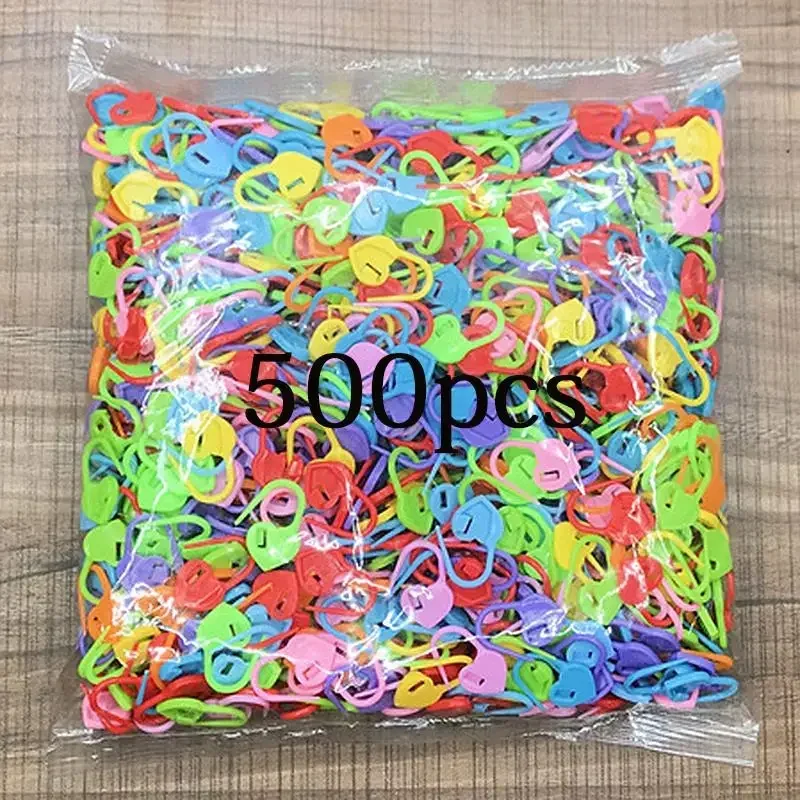 AliExpress - 100-1000 Stuks Mix Kleur Plastic Hars Kleine Clip Vergrendeling Stitch Markers Gehaakte Klink Breien Gereedschap Naald Clip haak Naaien 
