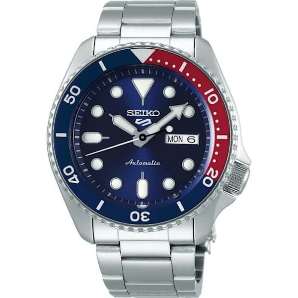 Kello - SEIKO - 5 Sports - SRPD53K1 - Automaattinen - Vedenkestävä 10 ATM - Musta teräs