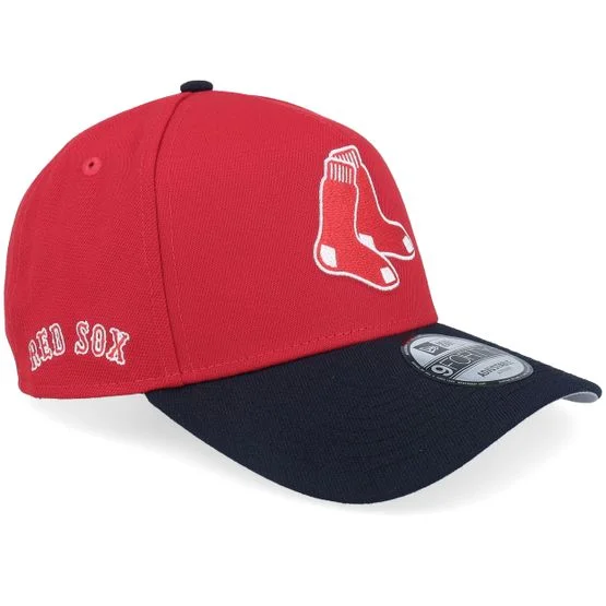 New Era - MLB Red adjustable Czapka Z Daszkiem - Hatstore Exclusive x Boston Red Sox Color Clash 9FORTY Red/Navy A-frame Adjustable @ Hatstore