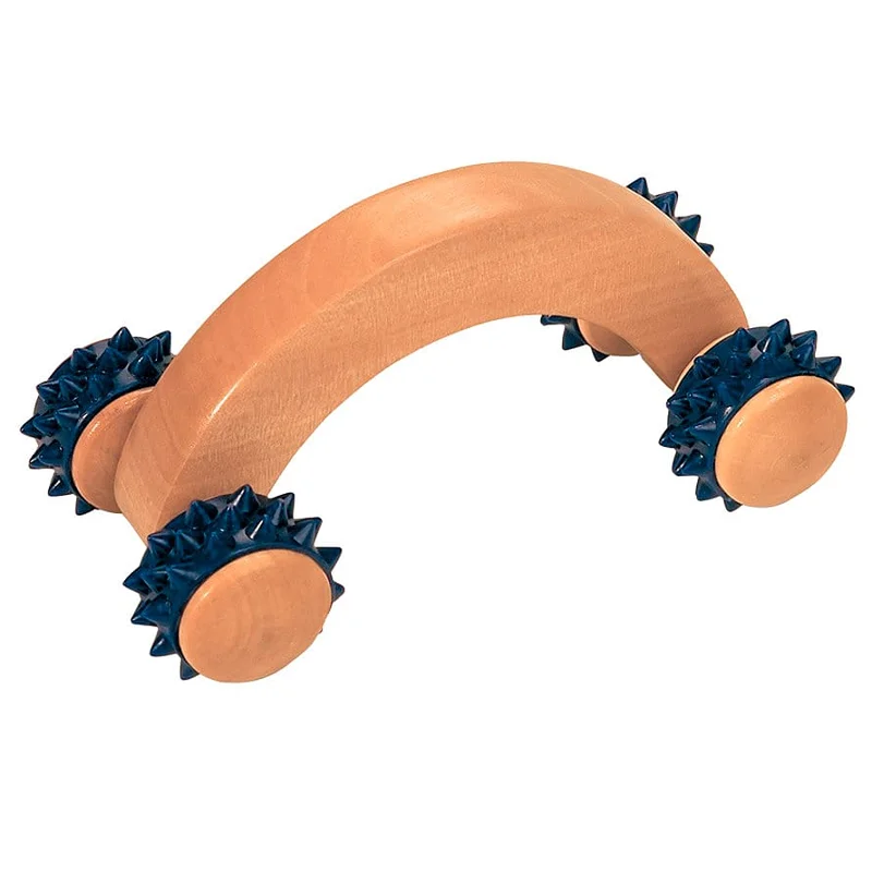 Croll & Denecke Massagerulle Lille Med Blå Knopper, Sport & Velvære, Massage, Massageruller