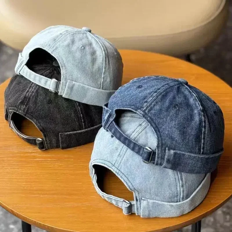 AliExpress - Casquette Docker en Denim sans bords, chapeau solide, couleur unie, casquette de marin, bonnet seau pour hommes et femmes, chapeau de 
