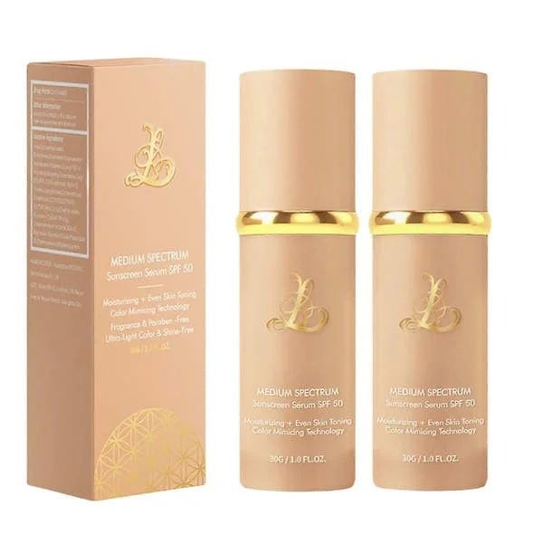1-3X 4-i-1 Färgskiftande Foundation med SPF 50+, Medium Spectrum Foundation Makeup, Full Täckning & Långvarig