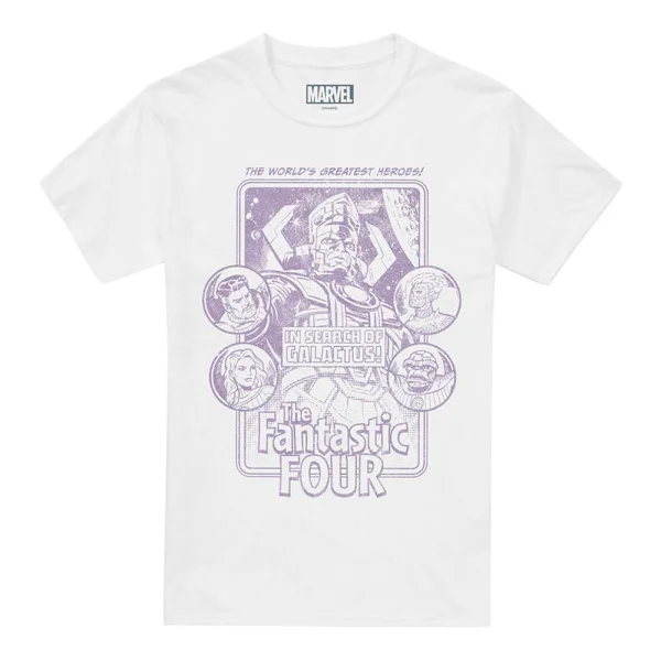 Fantastic Four Unisex Vuxen På Jakt Efter Galactus Mono T-Shirt