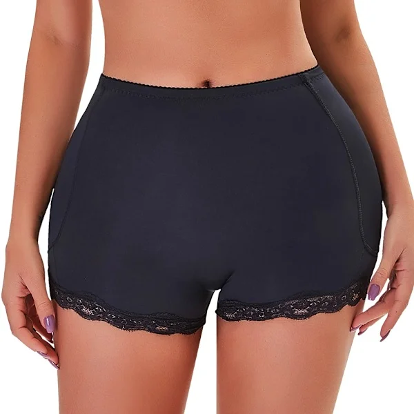 Polstret rumpe løfter Korrigerende undertrøye Butt Enhancer Body Shaper Formrem Fake Hip Shapwear Undertrøye Push Up Tights Black