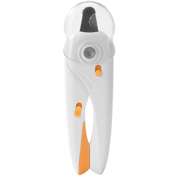 Dog Nail Clippers with LED Light - Cat Nail Clippers for Large Medium Small Pets - Safe Nail Trimmer with Strong Light White B