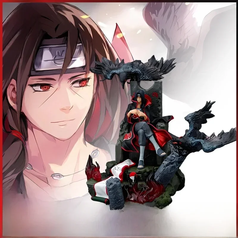 AliExpress - Naruto Uchiha Itachi GK Super grand trône Anime Figure Action bande dessinée PVC modèle 22 cm ornement de bureau Sasuke cadeau de noël 