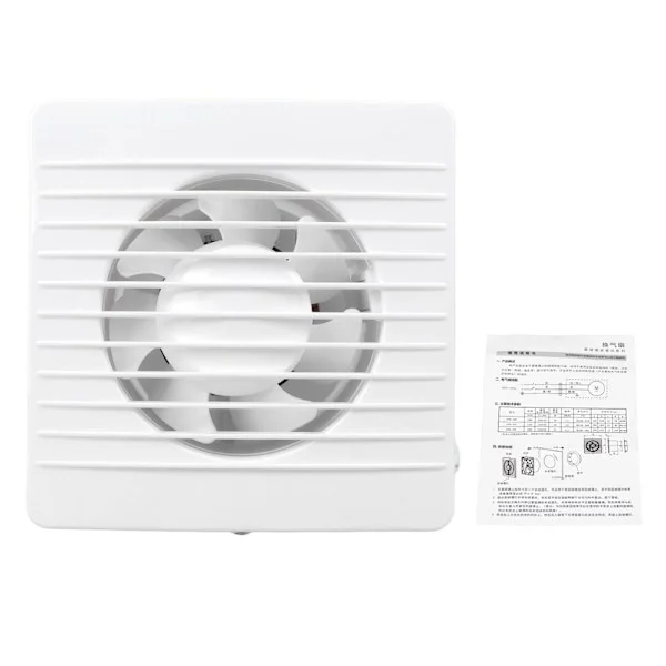 Ventilationsfläkt Badrum Takfläkt Kök Ventilation Väggmontering Kraftfull Tyst 4in 220V
