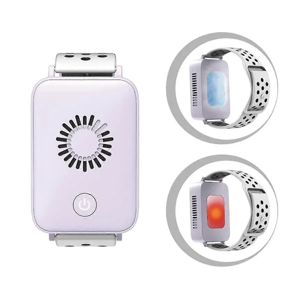 Mini Klokke Vifte Varme Kjøling Klimaanlegg Armbånd B