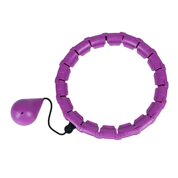 Vægtet Hula Hoop, Smart Hula Hoop med Bold, 24 Aftagelige