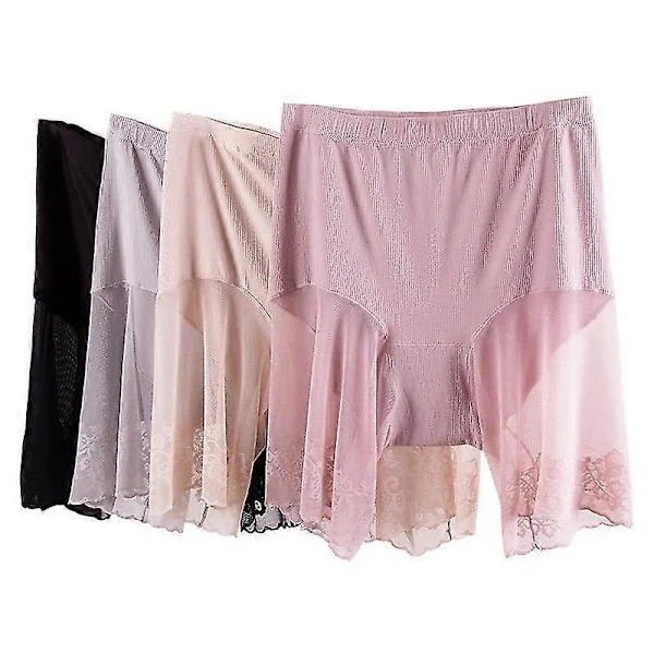 Slip Shorts til Kvinder Under Kjole, Sømløse Glatte Undertøj Blonde Lår Trusser Sikkerhedsshorts Shorts Under Nederdel