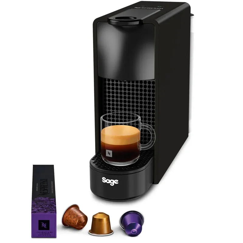 Nespresso by Sage SEC 220 Essenza Mini kapselmaskin, svart | Kaffe > Kapselmaskiner | Bagaren och Kocken