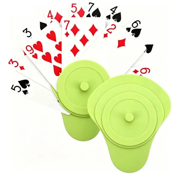 2 stk. Børnevenlige UNO og Poker Kortklemmer - Holder Kort Stabilt, Sjov Gave til Børn, Ideel til Kortspil, Familieaftener, Rejser og Festligheder