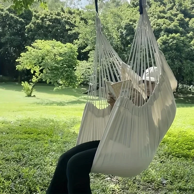 AliExpress - 1pc loisirs tissu hamac chaise extérieure balançoire chaise hamac dortoir hamac chaise Anti renversement hamac (avec sac de rangement