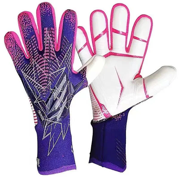 Målvaktshandskar för ungdomar och vuxna, målvaktshandskar för barn med fingersupport pink