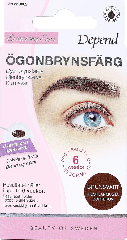 Depend Øjenbrynsfarve Brunsort, Makeup, Øjenbryn, Øjenbrynsfarve