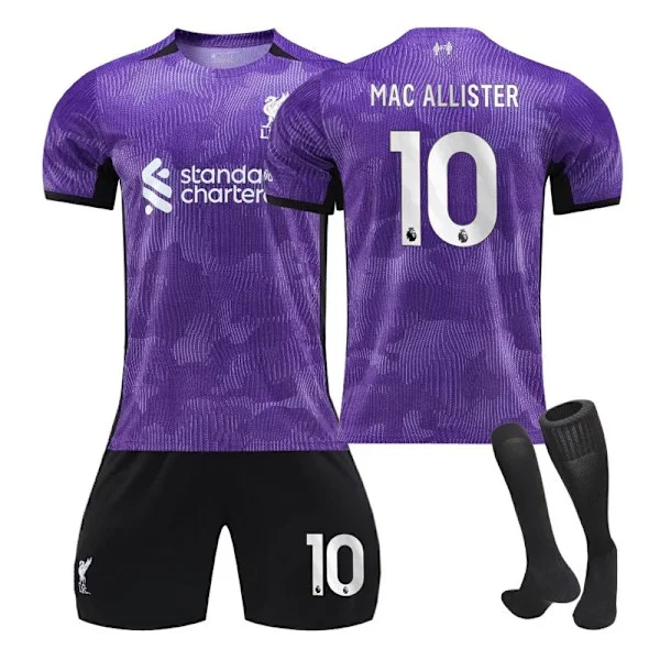 2324 Liverpool 2:a borta träningsset tröja sportlag uniform herr och dam fotbollsuniform
