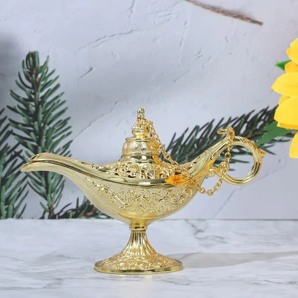 Hollow Fairy Tale Aladdin Lampe Wishing Tea Pot Retro Home Aroma