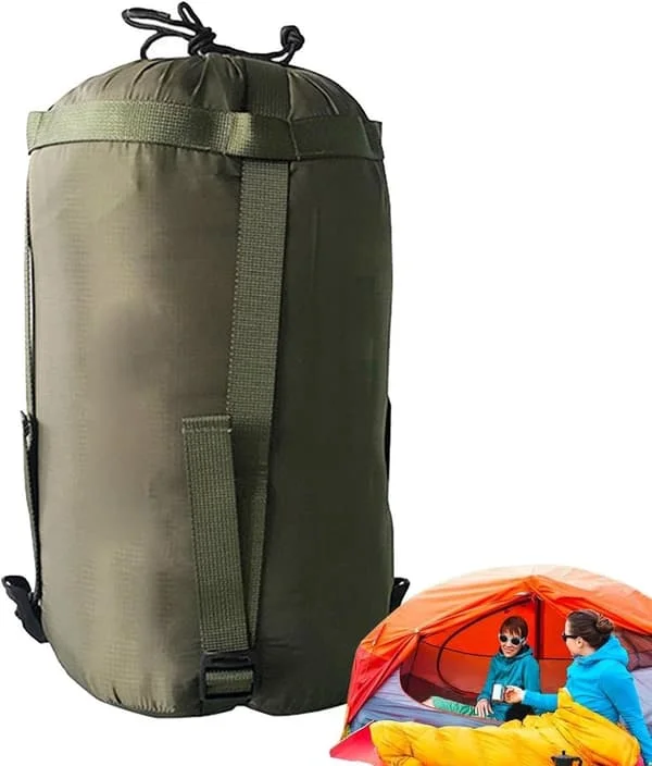 Kompresjonspose - Kompresjonspose for sovepose - Oppbevaringspose for sovepose - Oppbevaringspose - Oppbevaringsposer for backpacking - Bærbar 