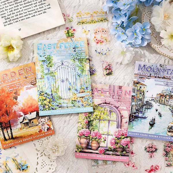 Aesthetic Scrapbook Stickers: Vintage DIY Journaling PET Stickers