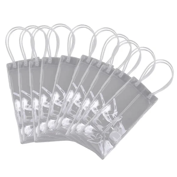 Förpackning med 10 Vinkylare Väska Isväska parent PVC Portabel Vinflaskkylare Väska Champagne Isväska