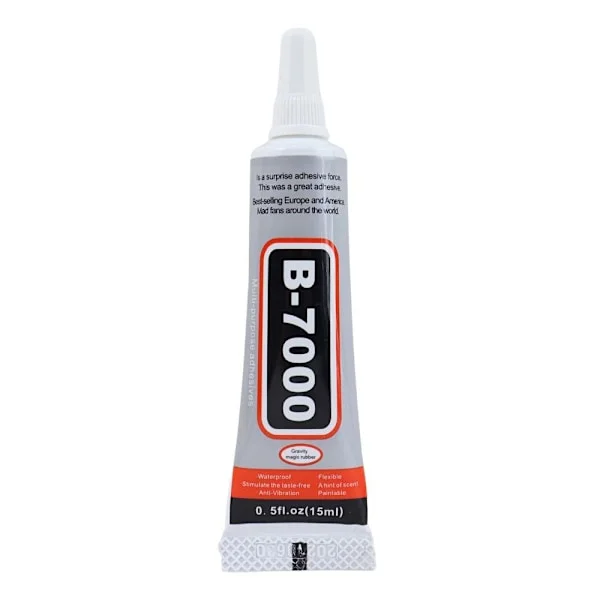 B - 7000 Lim Multianvändning glas sten trä LCD 15ml 2 Styck