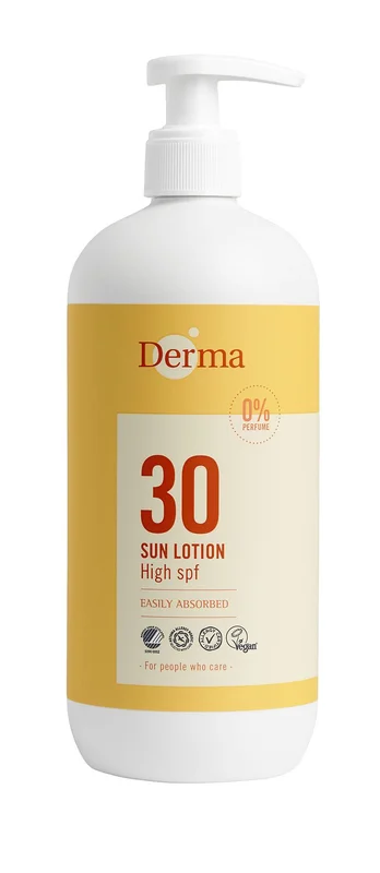 Derma Sollotion SPF 30 500 ml, Hudpleje, Solcreme, Solcreme Til Ansigtet