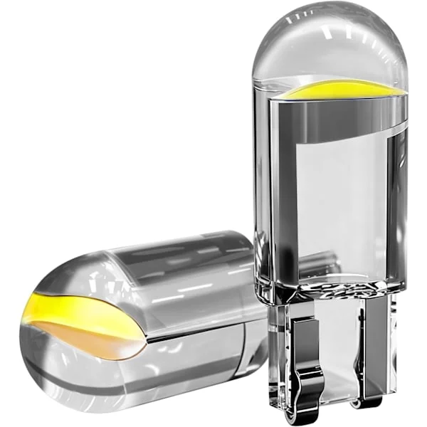 【NX】30 STK 194 Bil LED-lyspærer, Skiltlys, 168 2825 W5W Kile COB LED-pærer, Supersterk 0,36w 12V T10 6000K Belysningstilbehør Hvit