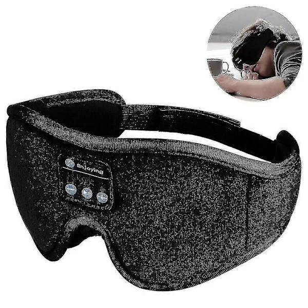 Sovhörlurar, Trådlös Bluetooth Musik 3D Ögonmask, Justerbar Sovmask Hörlurar