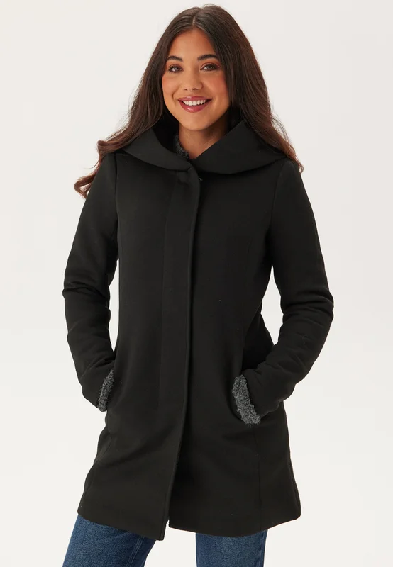 ONLY-Onlsedona Light Coat-Black