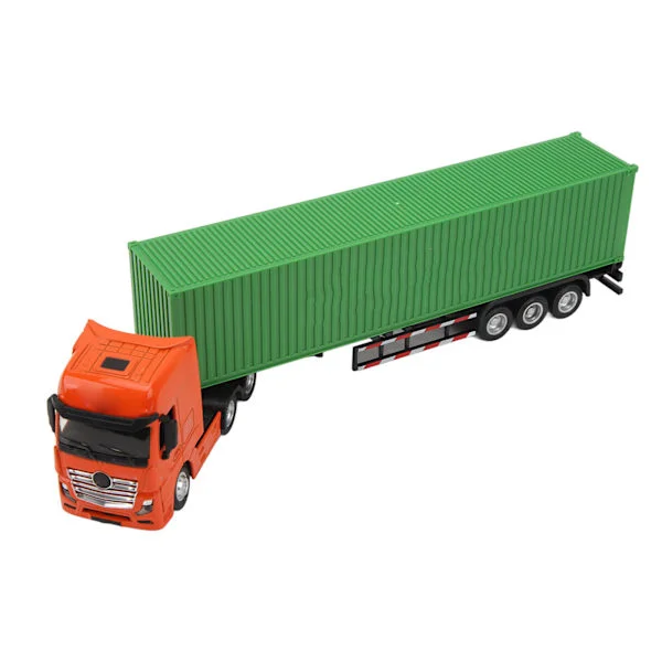 1 50 Skala Containerbil Avtakbar Langtransport Trekkvogn Tilhenger Innendørs Grønn Simulering