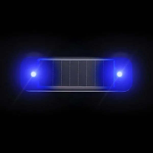 Bilalarm Solar Flash LED -valo Väärennetty turvahälytysvilkkuvalo 1 kpl sininen