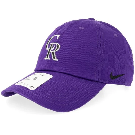 Nike MLB - MLB Paars adjustable Cap - Colorado Rockies Club Purple Dad Cap @ Hatstore