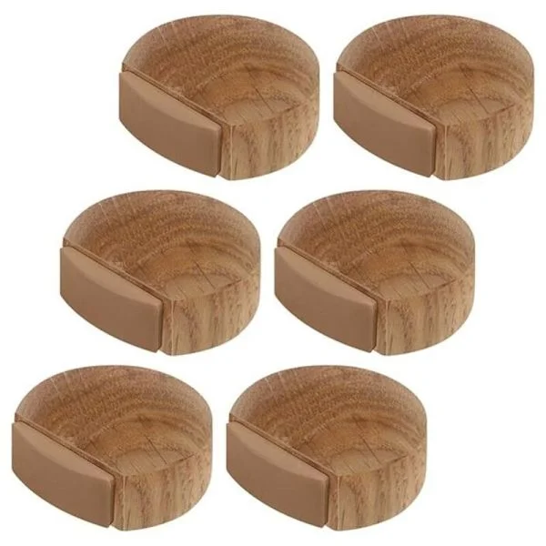 Ovenkahvat - Itsekiinnittyvä Puinen Ovenkahva Lattialle ja Parketille - Itsekiinnittyvä Ovenkahva - Ovenkahva (Luonnon Tammi)..DEBUNS