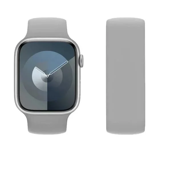 Solo Loop-kompatibelt Apple Watch-armband 46 mm 45 mm 44 mm 40 41 42 mm Ultra 49 mm 38 44 mm correa armband iWatch serie 10 9 8 7 3 4 5 6 Rem gray