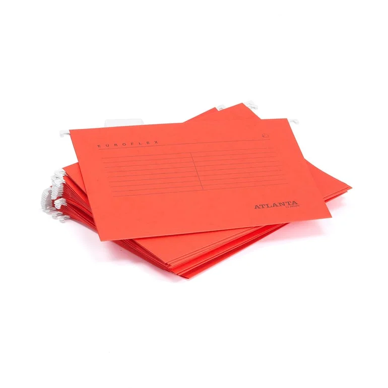 A4 suspension files, 25-pack, red