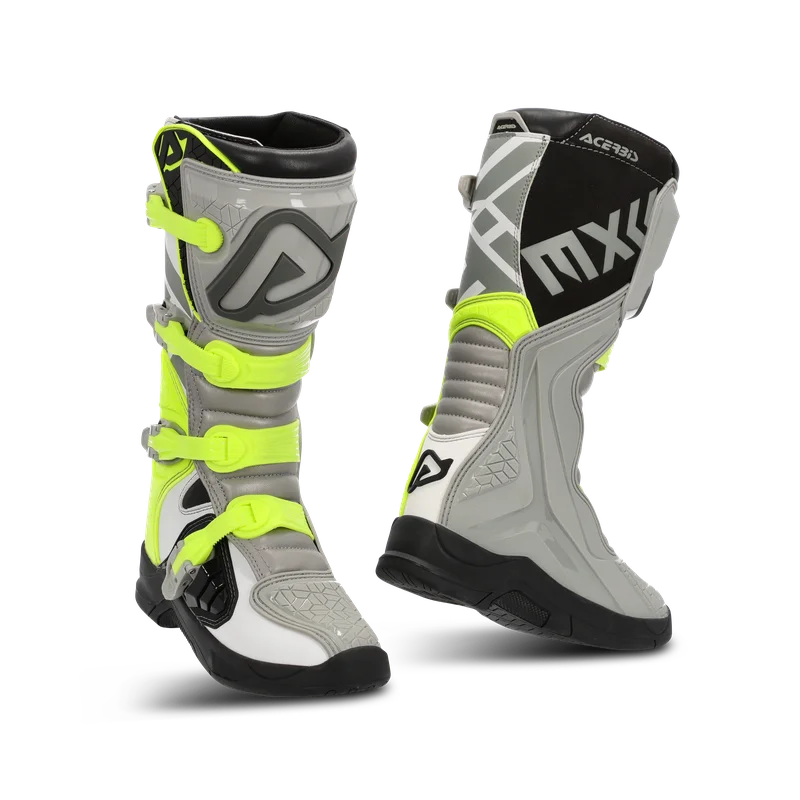Stivali Cross Acerbis X-Team Grigio/Giallo 43