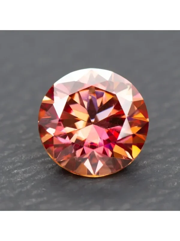 AliExpress - Moissanit-Stein, Wassermelonenrot, Farbe, Rundschliff, im Labor hergestellter synthetischer Edelstein, bestandener Diamanttester, kommt 