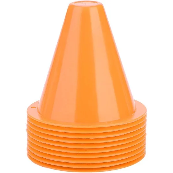 Training Cones Football, 10 pcs Football Cones for Training, Traffic Cones for Football Orange