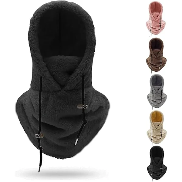 Sherpa Hette Ski-maske, Fleece Balaclava Vindtett Vintermaske