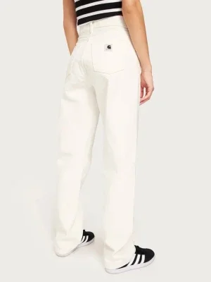 Vita raka jeans från Carhartt