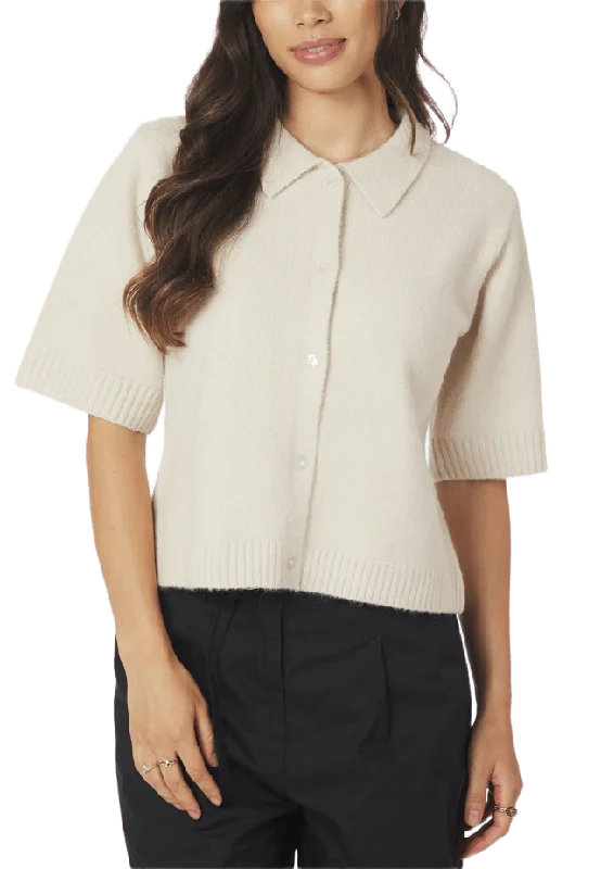 Neo Noir Cunna Knit Blouse Stickat Dam Vit 38