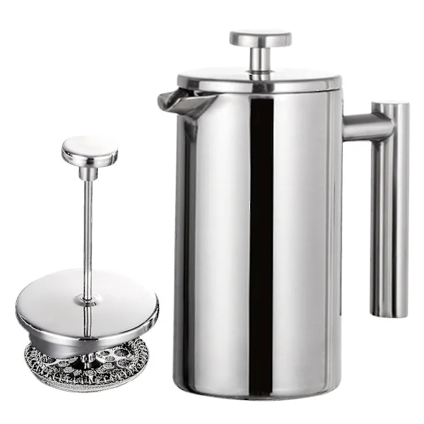 350ml/800ml/1000ml French Press Coffee Maker Stainless Steel Double Wall Insulated Coffee Pot