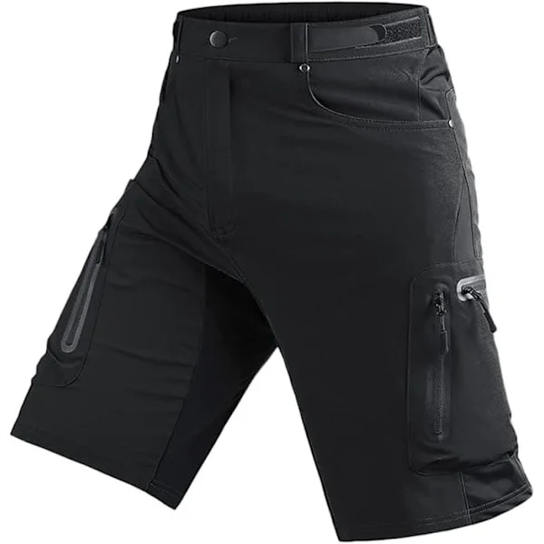 MTB-byxor, cykelbyxor herr, snabbtorkande MTB-shorts, mountainbikebyxor herr, cykelshorts med justerbara kardborreband Asiatisk storlek 5XL/USA 