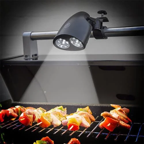 Justerbar C-klemme med smart kontakt for nem betjening, grilllys til udendørs grillning, vandtætte grill BBQ-lys med 360° rotation