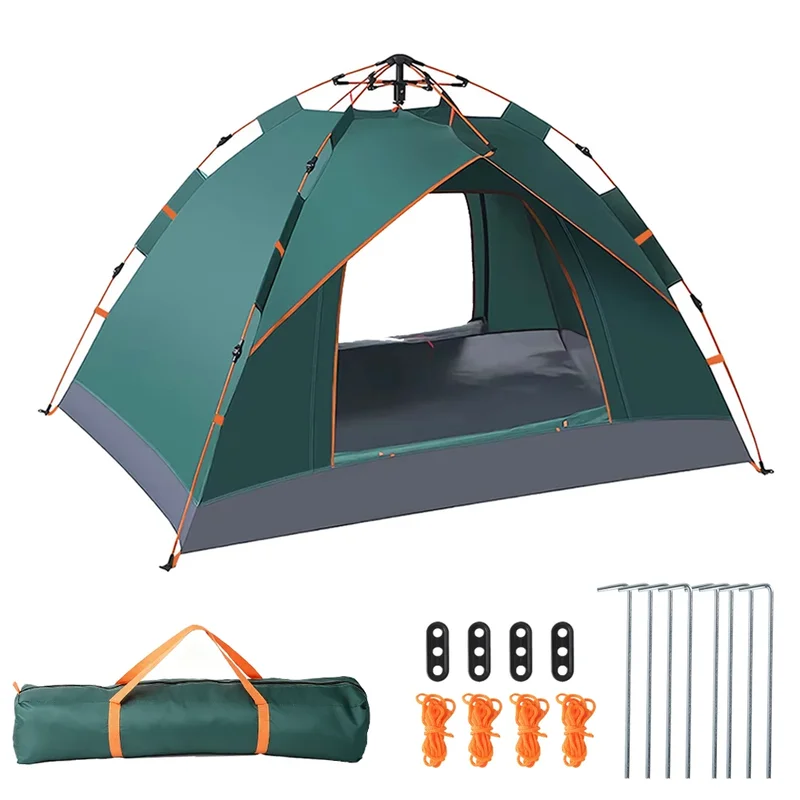 AliExpress - Outdoor opvouwbare kampeertent 2-persoons automatische tent Draagbare regenbestendige zonbestendige pop-up tenten voor wandelen, reizen, 