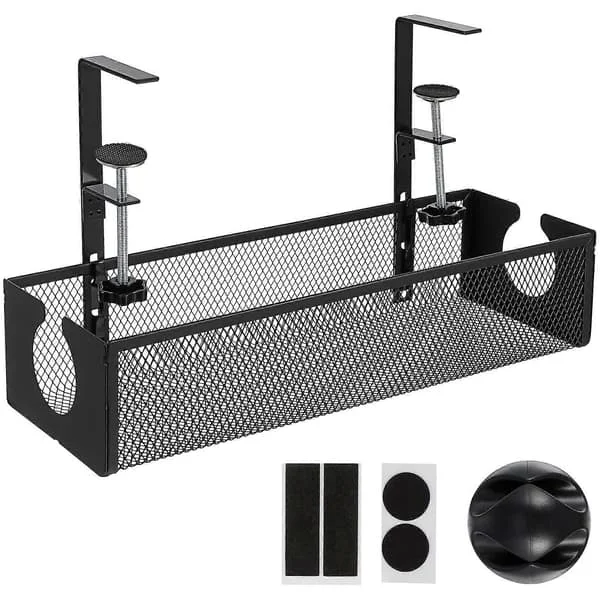 【DT】Kabelbakke til skrivebord under bordet metal kabelholder til hjemmekontor