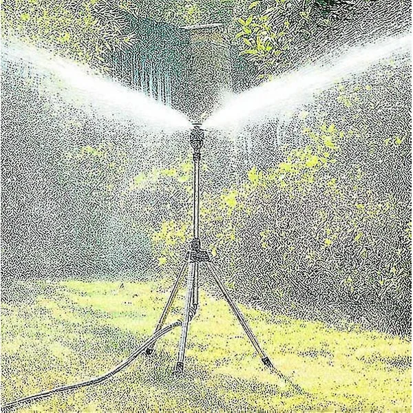 Uusi saapuminen pyörivä kolmijalka sprinkleri, 360 astetta automaattinen pyörivä kastelu sprinkleri, teleskooppinen kolmijalka sprinkleri suurelle 