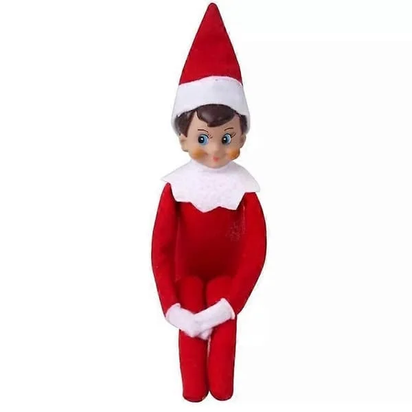 2025 Jul Present 12 tums Elf On The Shelf Jultraditionsdocka Röd Blå röd pojke